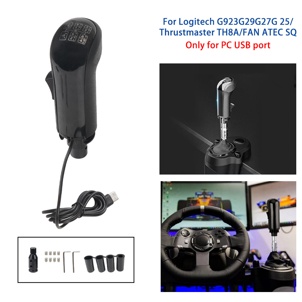 Suministro directo de fábrica Racing juego simulador Gear Shifter shift Head Handball para Logitech G29 G27 G25