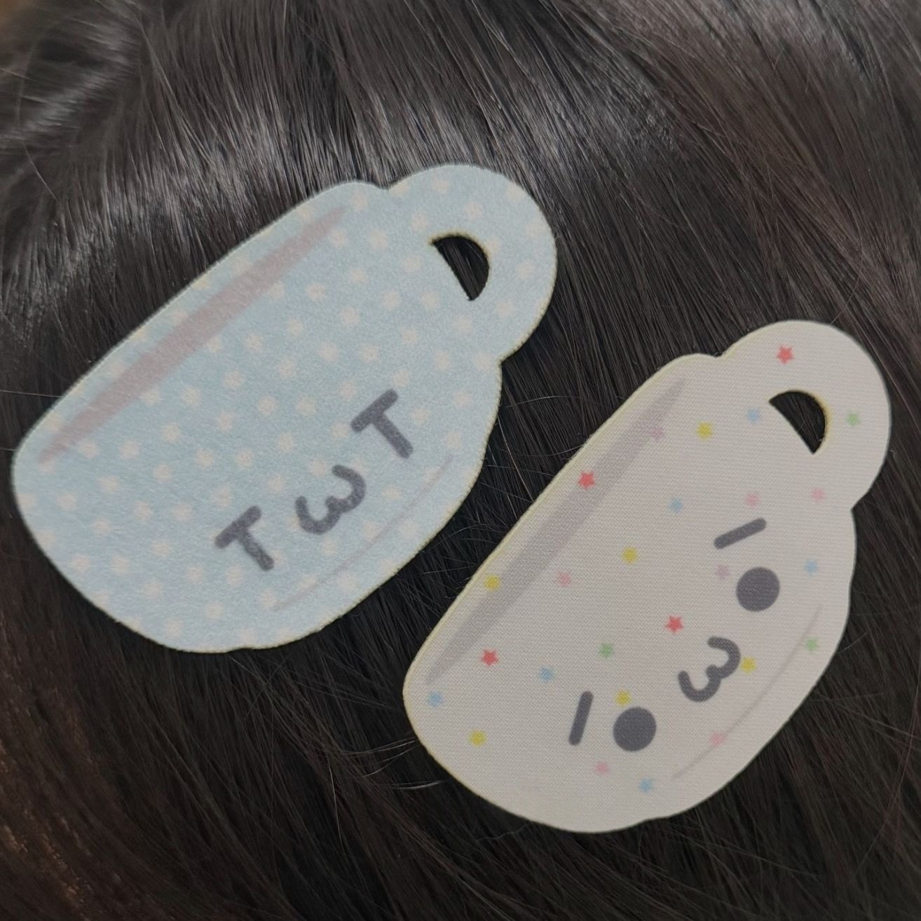 New Cartoon Cute Cat Teapot Hair Clip with Polka Dots, Fun and Stylish Hair Accessory