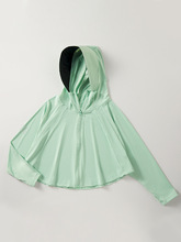 原纱型儿童防晒衣披肩冰丝小中童黑胶帽檐防晒服防UPF50+防紫外线