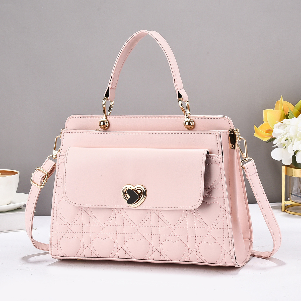 Hermoso bolso de hombro 2025, bolso de mujer, bolso grande, temperamento de mujer, nuevo bolso coreano, mujer universal