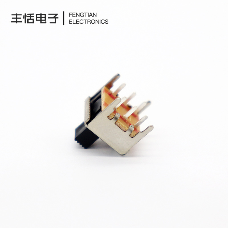 供应SS22F05拨动开关 立式两档波段开关电器 对讲机滑动开关 直供