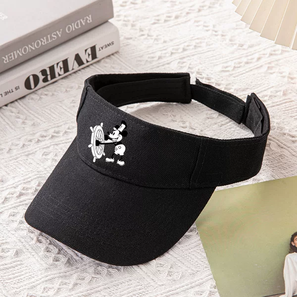 2025 New Mickey Hollow Hat Peaked Cap Sun Shade Personalized Outdoor Hat Marathon Truck Driver Hat
