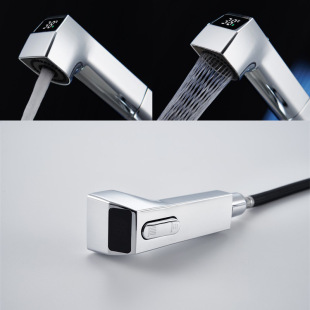 Factory direct multi-function digital display basin faucet telescopic drawing faucet shower nozzle accessories