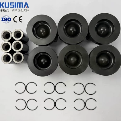 DT306 engine, Piston, piston ring, piston pin