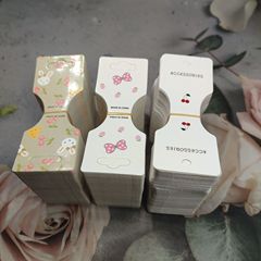 About 200 sheets of 3.5*9.3 cherry hair band clips, boutique store jewelry packaging, hair band tags, fashionable cardboard