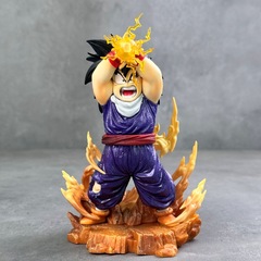 七龙珠魔闪光愤怒的孙悟饭 电镀色全涂装小悟饭手办雕像模型摆件