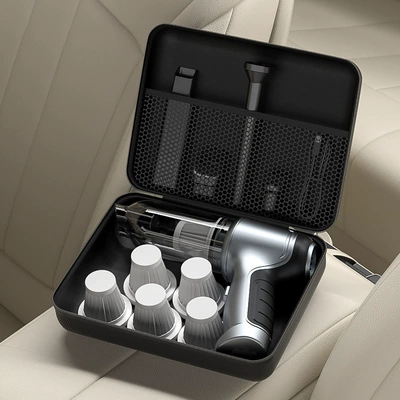 On-the-way car vacuum cleaner storage bag wireless air pump storage bag EVA hard shell digital portable storage box