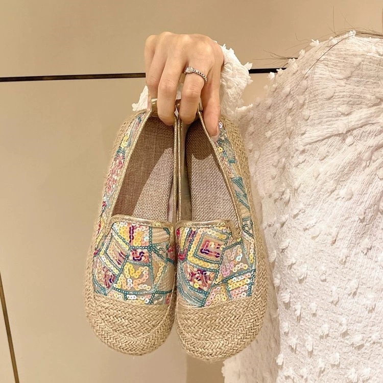 Xiaxiangfeng Рыбацкие туфли Женская весна и осень 2025 Новый дикий педали бобовые туфли повседневные дышащие плоские туфли для ленивых