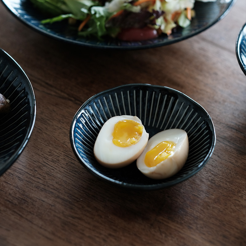 日本进口美浓烧波水十草餐具日式陶瓷装菜盘家用简约饭碗大盘|ms