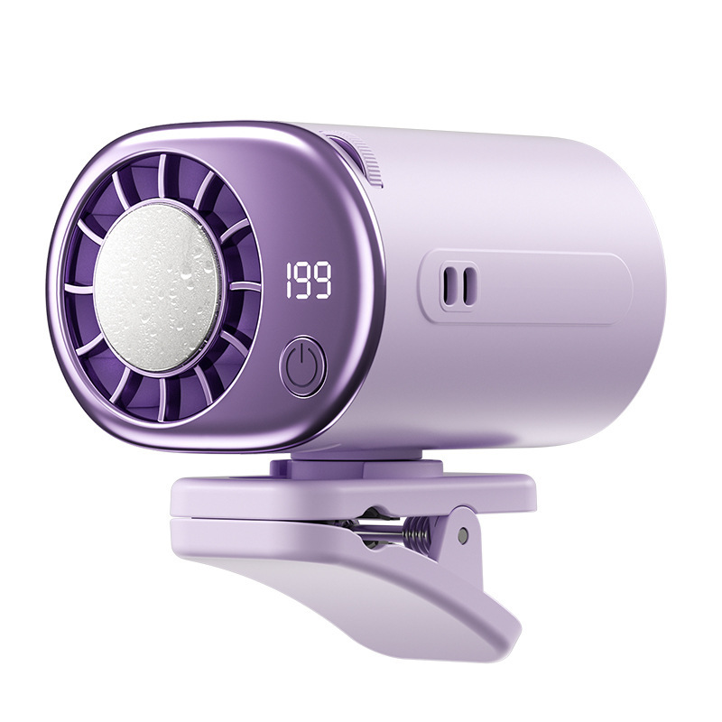 2026 clips pequeño ventilador al aire libre portátil portátil USB digital clips de cintura de escritorio silencioso clips ventilador