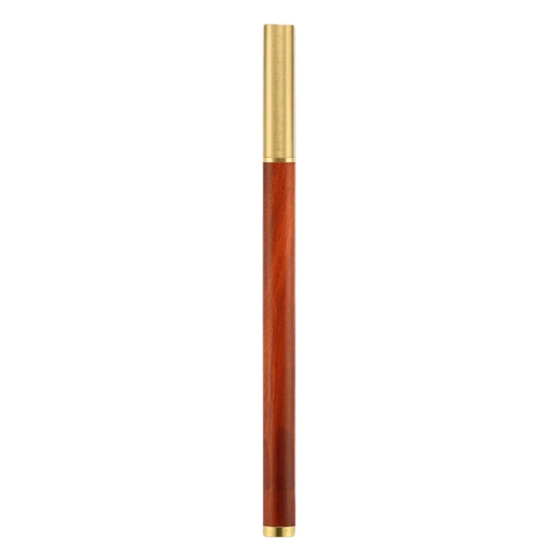in stock wholesale 301 solid wood neutral pen business advertising gifts brass sandalwood orb sign pen lettering logo