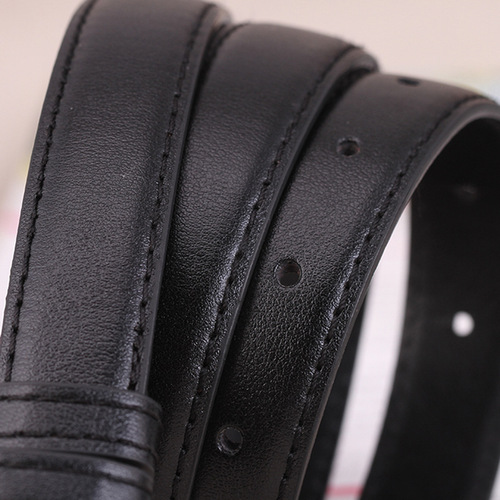 Korean version of the four seasons retro pin buckle thin belt for schoolgirls decorated with cowhide and detailed trouser belt with skirt belt for women