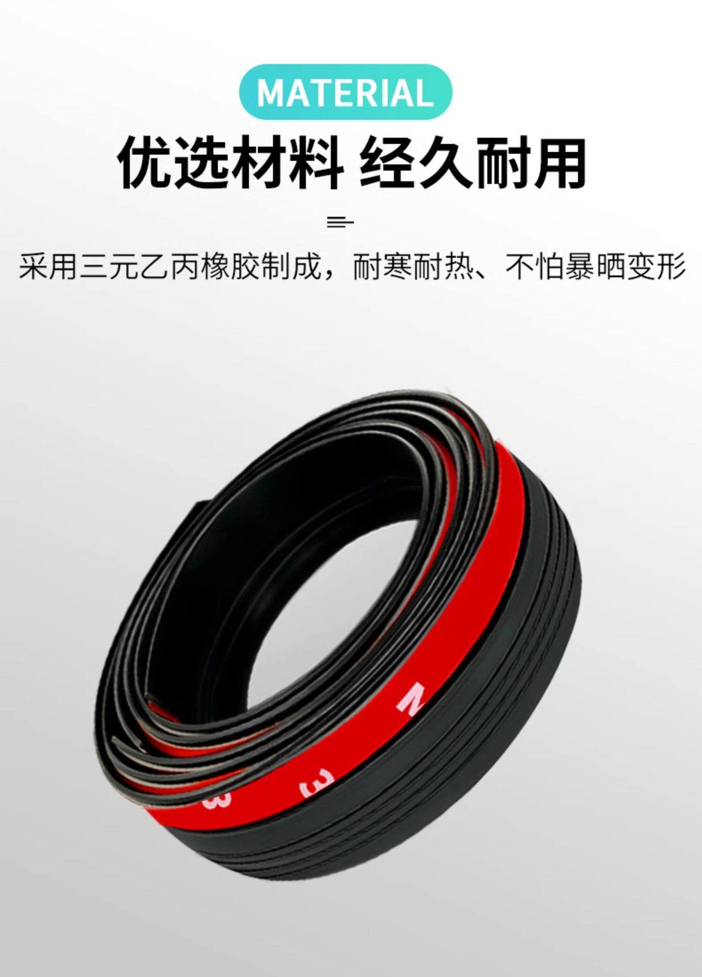 Car Trunk Lid and Roof Edge Gap Sealing Strip, Suv/Mpv Luggage Compartment Top Edge Dustproof and Waterproof Strip