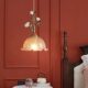 French Cream Flower Bedside Small Chandelier All Copper Vintage Nanyang Style Restaurant Dining Table Bar Table Pastoral Glass Chandelier