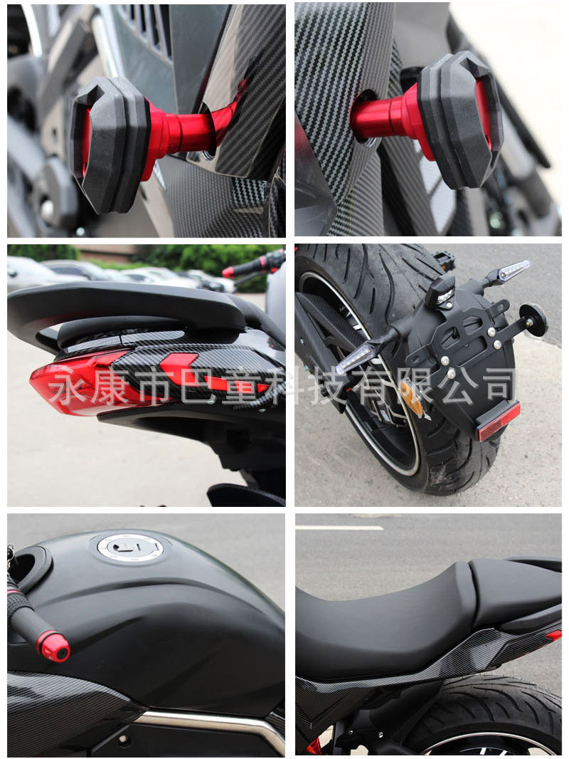 Cross-Border Export of Russian High-Speed Electric Motor Motorcycle Diavel Big Devil Motorcycle 72V Lithium Battery