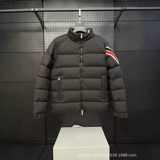 Correct Version M Brand 25FW New Solayan Three-Color Trim Short Puffer Jacket for Men and Women, Warm and Insulated