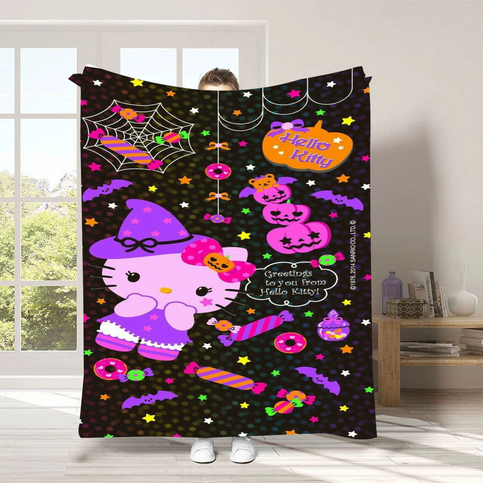 Hello kitty, детское одеяло для сна, диван для сна, хэллоуин, увеличенная толщина, ()