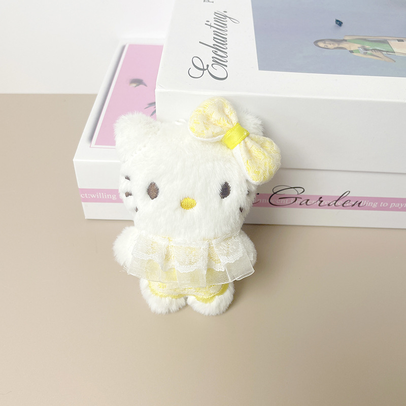 hellokitty小挂件毛绒挂件纱裙kt箱包挂件批发婚庆婚礼抛洒小公仔|undefined