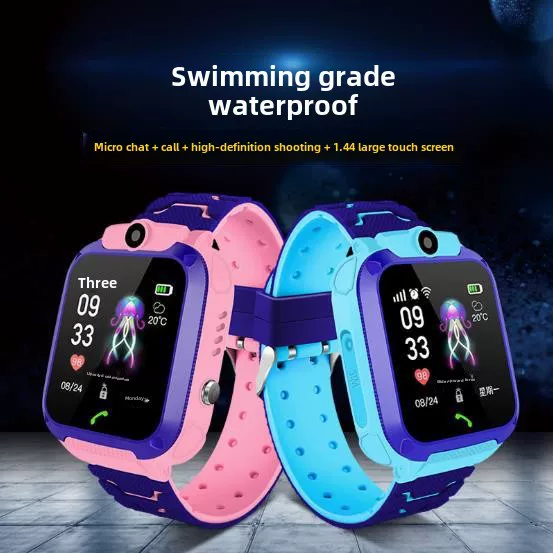 Cross-border 5-generation Q12 waterproof children's smart phone watch foreign trade multi-language q19 positioning watch
