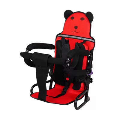 Motorcycle child seat | seat canopy - red-high-backrest-fully-foldable-and-can-be-opened-back-box-rain-cover