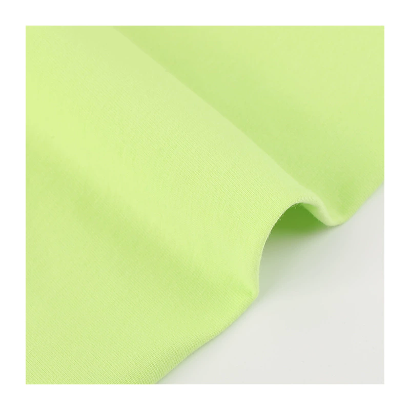 Cotton cloth, knitted elastic T-shirt