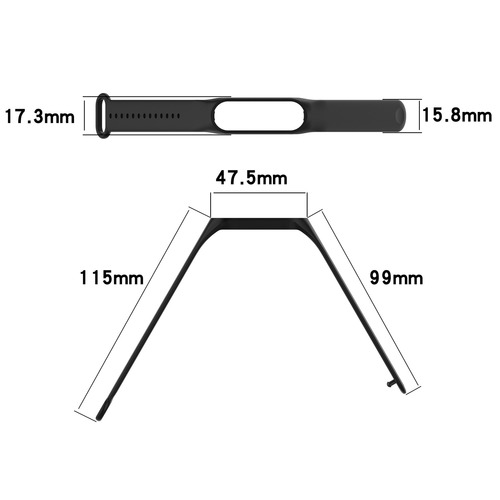 Compatible with Xiaomi Band 7, Wrist Strap for Xiaomi Band 7 NFC Smart Sports Wristband, TPU Replacement Strap