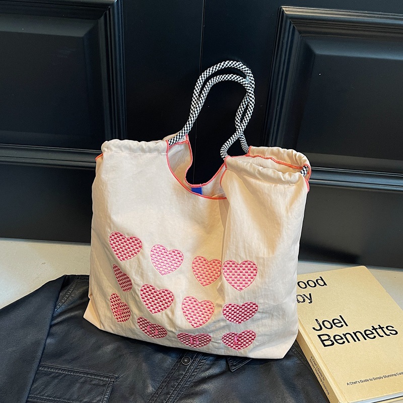 Winter Japanese nylon capacious shopping bag