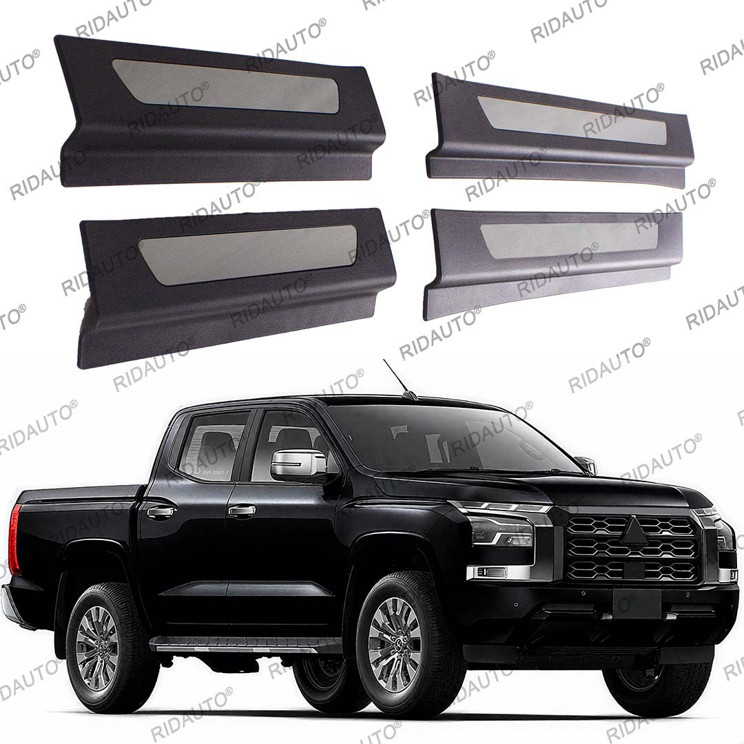 Suitable for Mitsubishi Triton L200 2023-2026 Door Sill Strip Welcome Pedal Threshold Plate Protection Trim