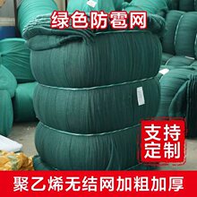 定制无结防雹网加粗加密园艺养殖场网具苹果树防护网聚乙烯无结网