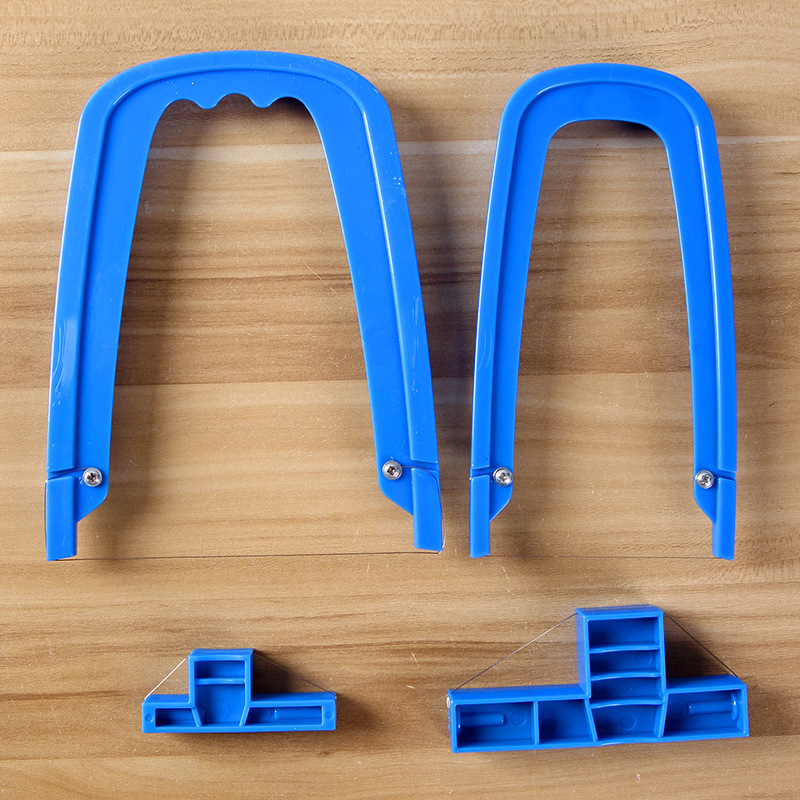 Herramienta de cerámica cortador de barro cortador de ángulo mango de plástico arco oblicuo hecho a mano en forma de u cuchillo de barro cortador de alambre de acero inoxidable