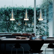 北欧设计师客厅单头奢华玻璃吊灯简约创意卧室吧台咖啡厅餐厅灯