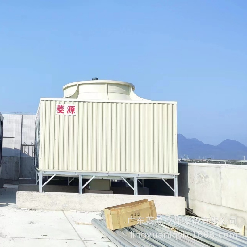 工业方形横流式冷却塔批发 玻璃钢100吨方形冷却水塔挤压机冷却塔