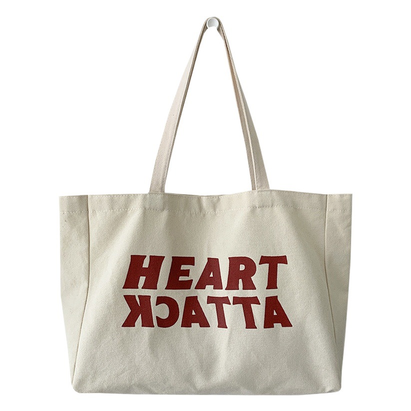 Bkpp mismo bolso de lona para hombres y mujeres estilo k verano 2025 nuevo estilo de moda bolso de estudiante de gran tamaño bolso de hombro para libros