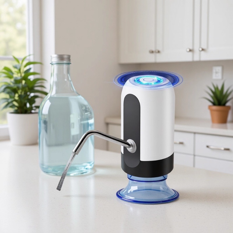 Bomba de agua eléctrica para agua embotellada, venta al por mayor transfronteriza, dispensador automático de agua mineral, dispensador de agua para el hogar, prensa de agua automática