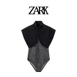 ZARK 欧美新款时尚气质潮流显瘦无袖修身连体裤 跨境外贸女装批发