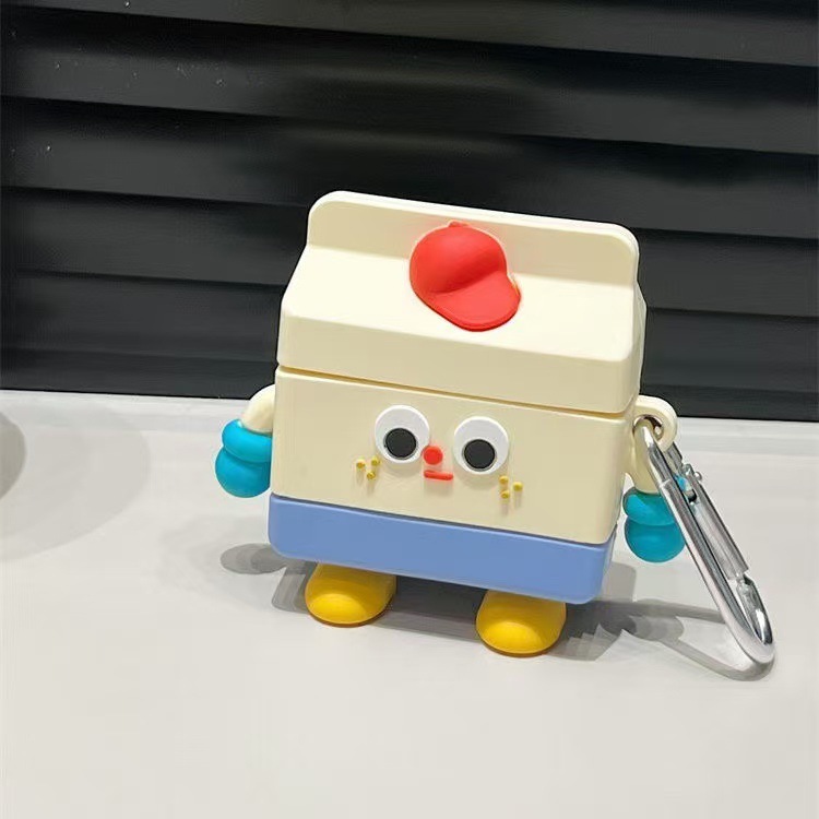 Milk box robot + carabiner