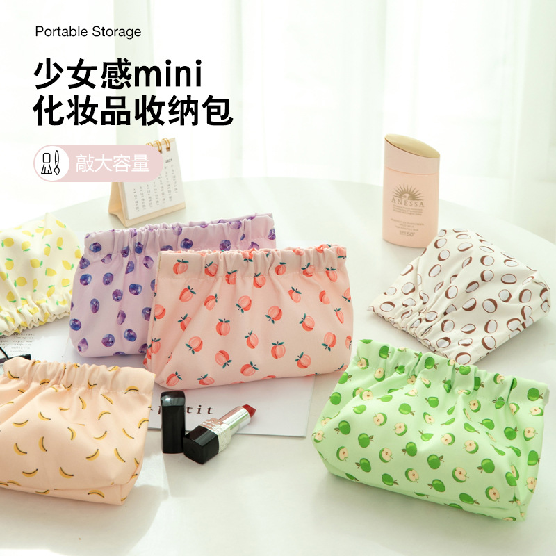 Lápiz labial cosmético bolsa auricular Bluetooth clave metralla almacenamiento lindo portátil monedero mini bolsa de almacenamiento de impresión