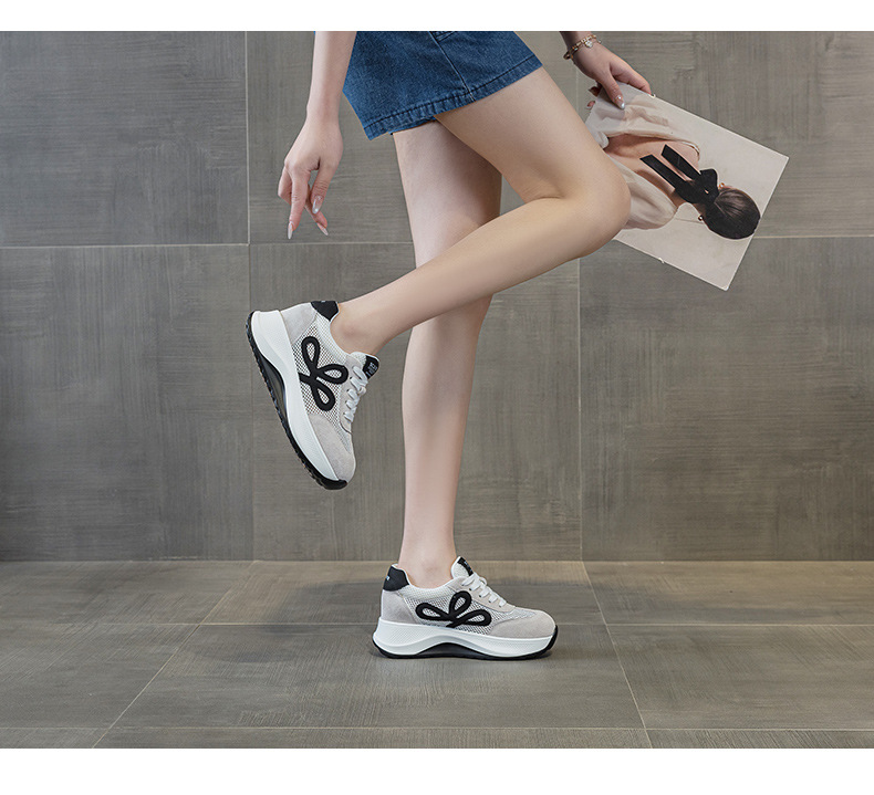 Giày sneaker nữ đế dày phong cách Đức phối da lộn màu đỏ Ancola — M2915 mạng đôi màu vàng, M2915- Mạng trong suốt 1m màu, M2915-1 lưới trong suốt màu vàng, M2915 mạng kép màu đỏ chi tiết 18