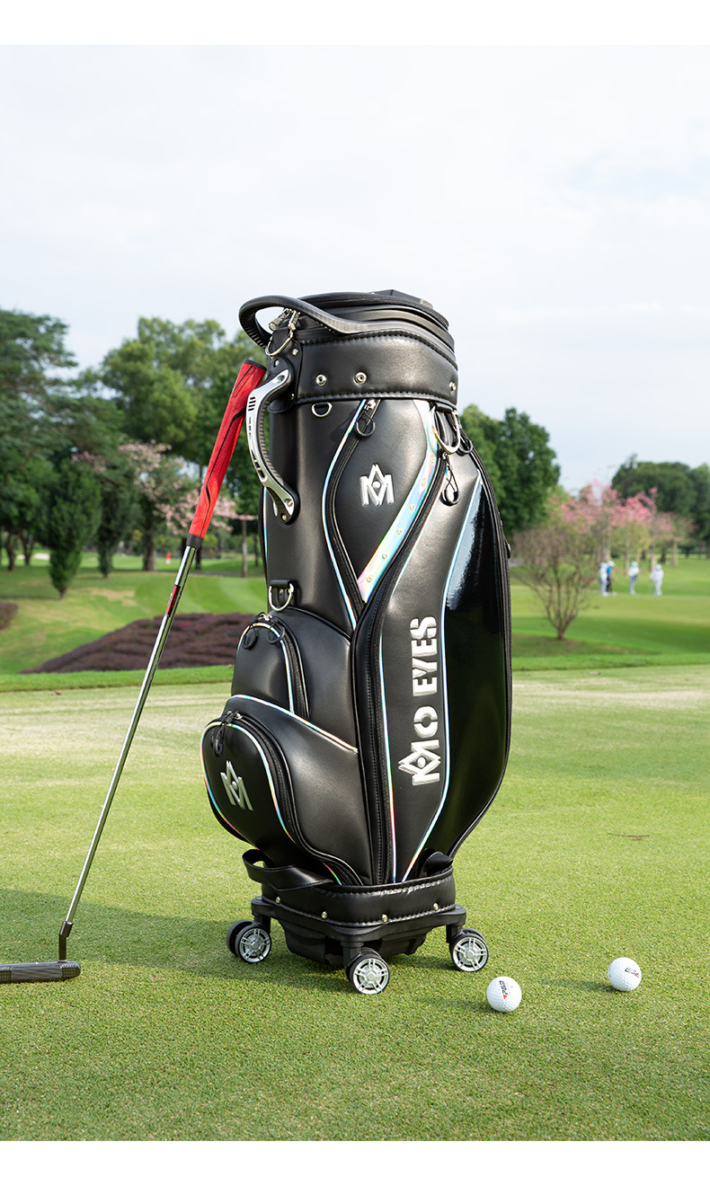 Túi đựng gậy golf nữ bốn bánh kéo, cao 127 cm, chứa 13 gậy — M22QB02-Đen, M22QB02-màu trắng chi tiết 8