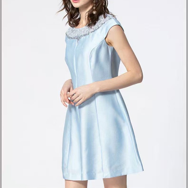 Dh Thickeneded Matte Satin Wedding Dress Cheongsam Dress Imitation Silk Fabric Non-Elastic Polyester Matte Silks and Satins Fabric