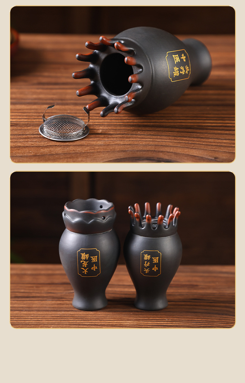 Ceramic Moxa Stick Holder Base 11.5cm Thickened Ash Catcher for Moxibustion Warming Use preparation