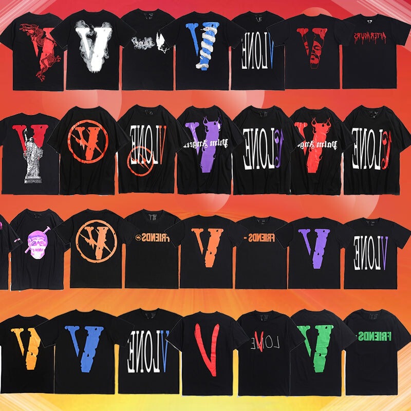 Overtest VLONE FOG Big V Short Sleeve Chinese Dragon Limited Fujiwara Hao Wang Yibo Same Style Trendy Brand Men's Loose T-Shirt