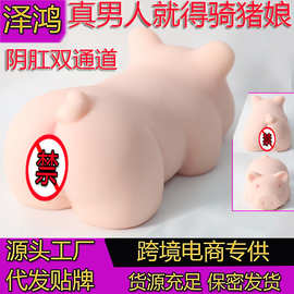 成人情趣性玩具用品双穴二次元猪娘阴臀倒模男用自慰器飞机杯代发