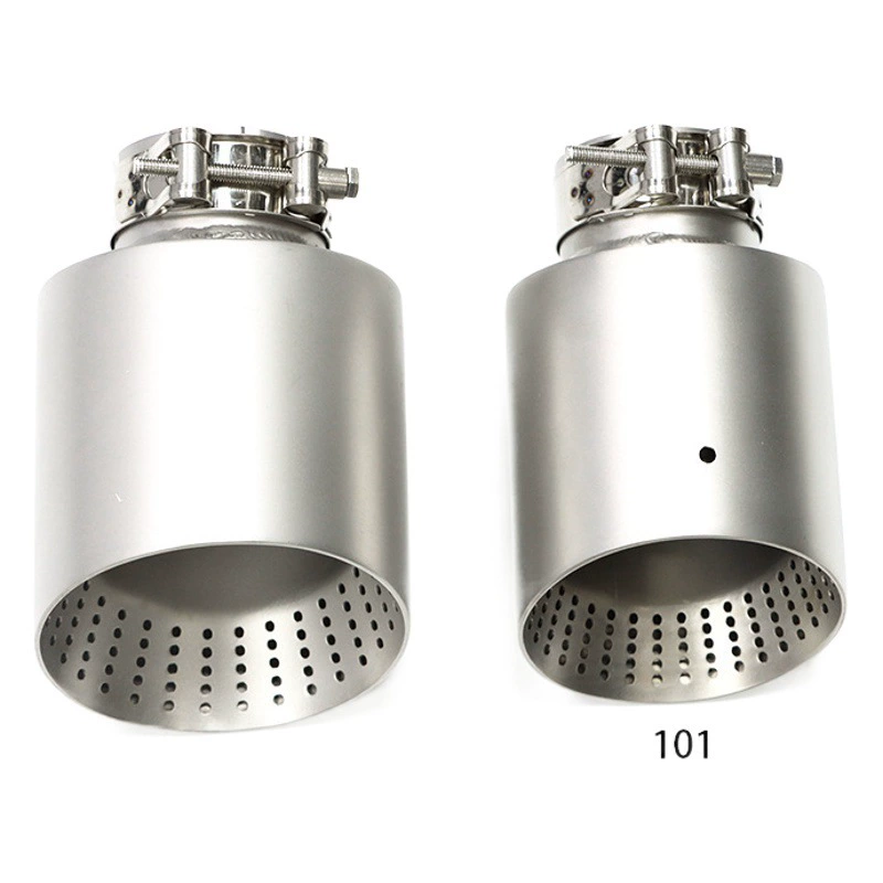 Применимая модификация выхлопной трубы автомобиля Универсальная модель глушитель из нержавеющей стали с матовой сеткой Golf GTI