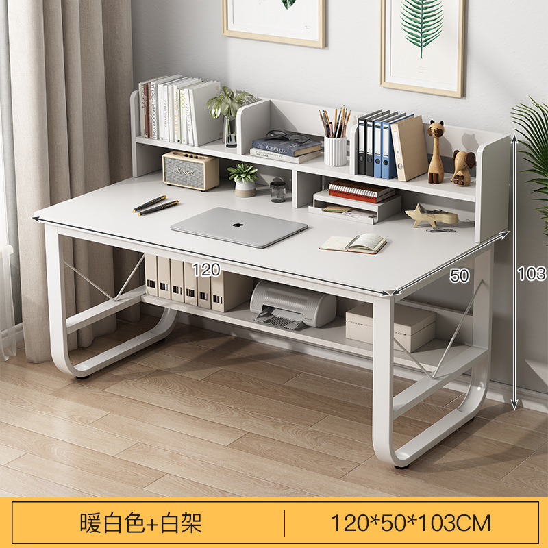 Escritorio de computadora con escritorio de estantería Escritorio de estudio en casa del estudiante escritorio simple escritorio Banco DE TRABAJO