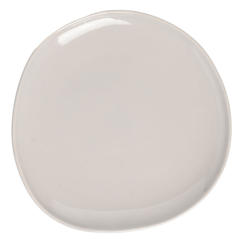 Plato de forma japonesa retro plato de cerámica irregular creativo plato de restaurante plato de pasta plato de color sólido plato de comedor mayorista