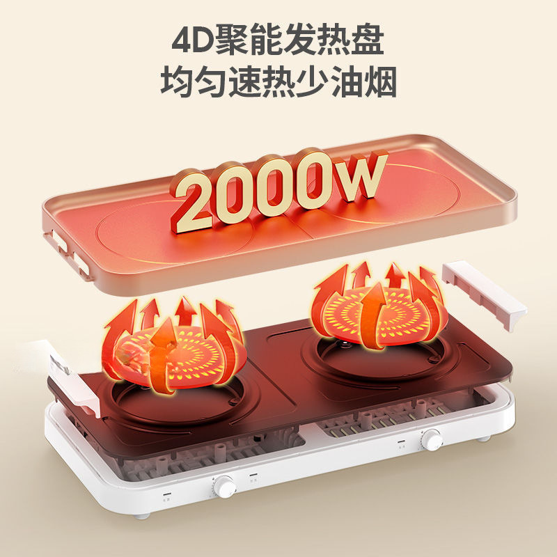 烤盘料理锅多功能家用一体电烤炉无烟烤盘电烤盘聚嗨炉|undefined