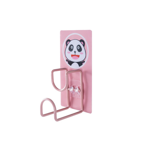 Toilet sink cup hooks cartoon cute no drilling sink holder storage organizer bathroom towel rack wholesale