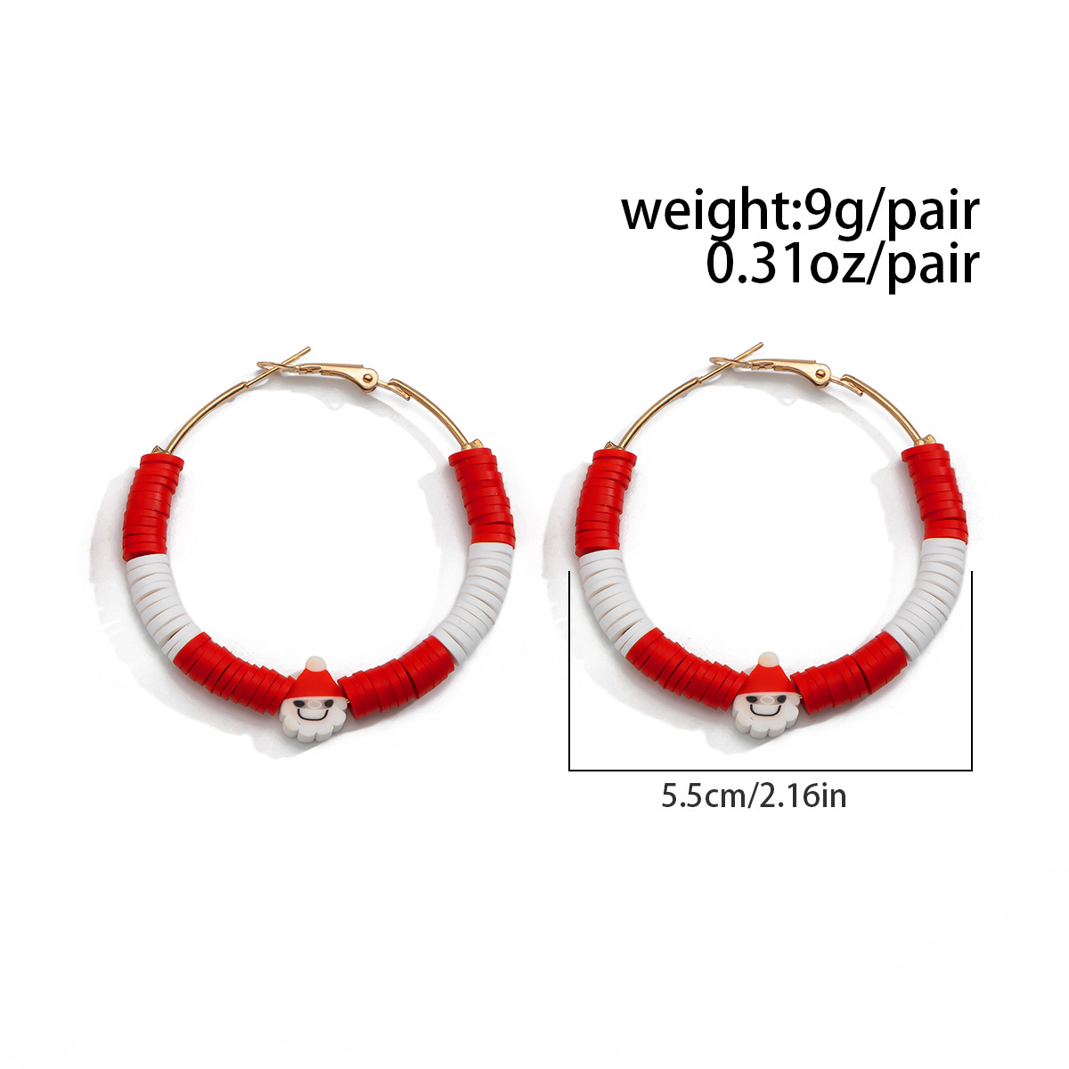 Colorful Soft Ceramic Set With Personalized Hand Drawn Geometric Earrings For Women_voghion.com