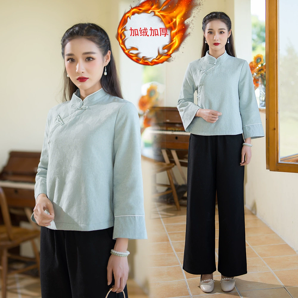 9104 Высококачественная рабочая одежда для медицинского центра традиционной китайской медицины Женский костюм из хлопка, льна и кашемира Красота Терапия головы Прижигание Терапия для ног Одежда для техника